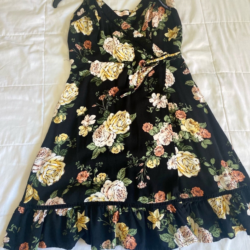 Black boho dress